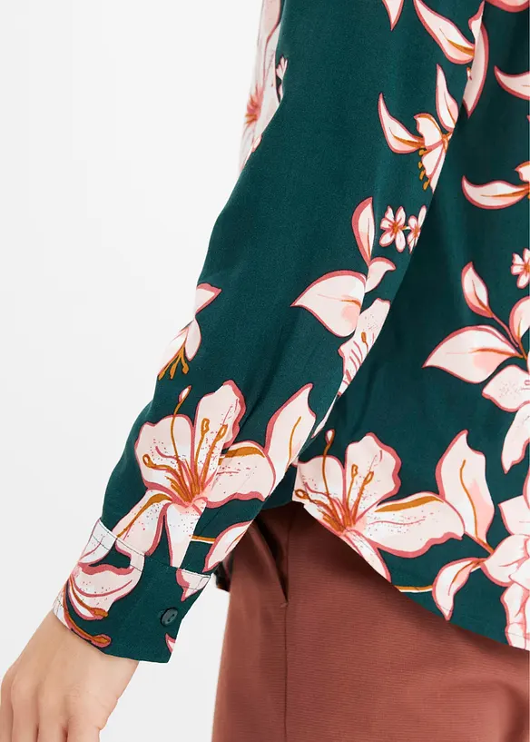 Chemisier imprim&eacute; en viscose fluide, bonprix