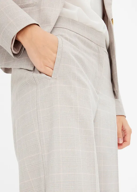 Pantalon large en viscose mélangée, bonprix