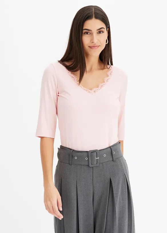 T-shirt à dentelle, bonprix