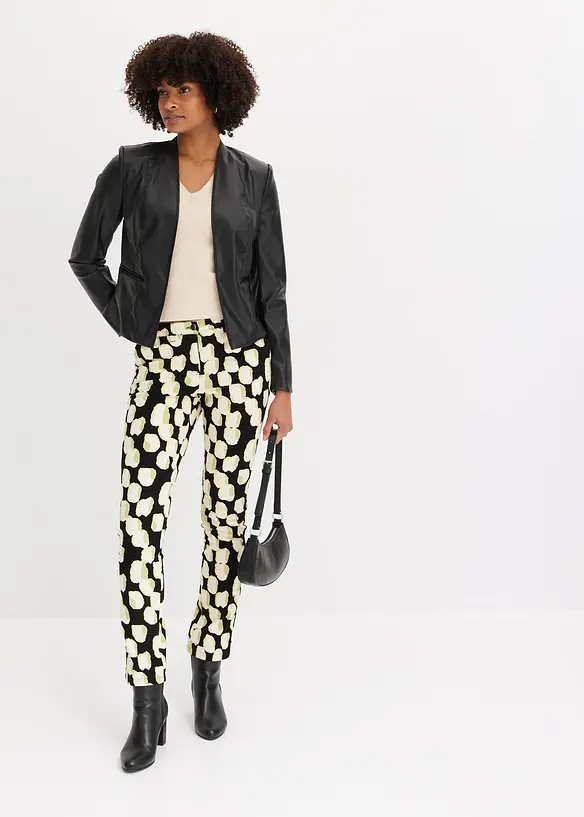 Pull manches courtes c&ocirc;tel&eacute; en viscose m&eacute;lang&eacute;e, bonprix