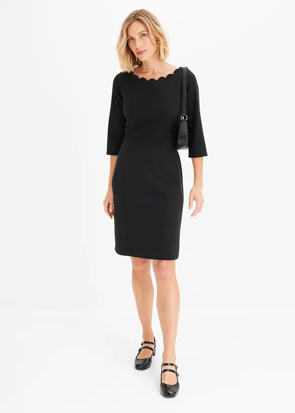 Robe fourreau en jersey milano, bonprix