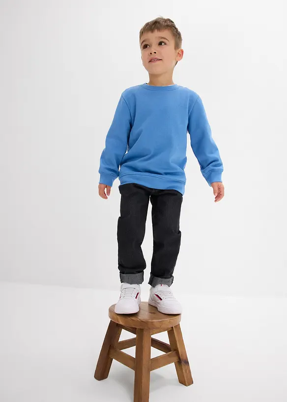 Lot de 2 sweats en coton mélangé, bonprix