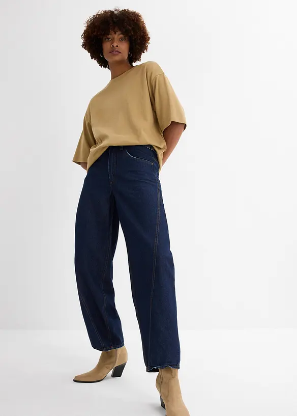 Jean Balloon taille mi-haute, bonprix