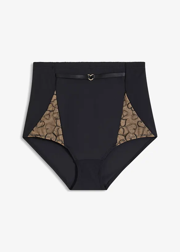 Panty sculptant avec broderie, maintien modéré, bonprix