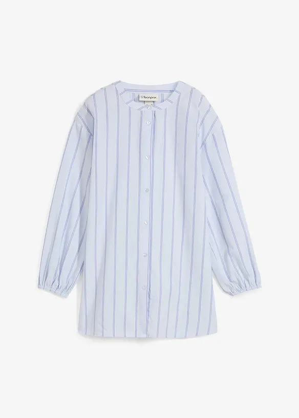 Long chemisier en popeline de coton, bonprix