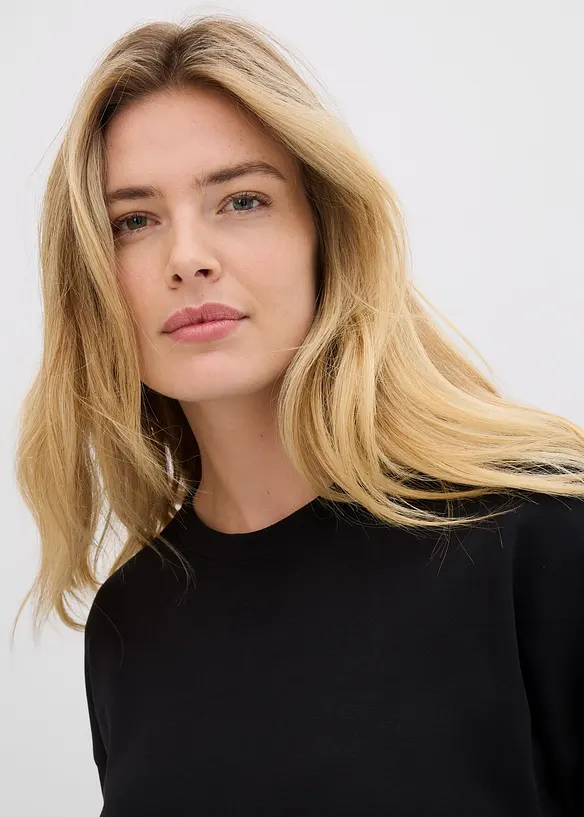 T-shirt long en interlock, bonprix