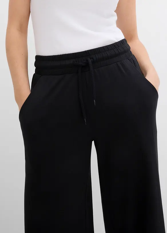 Pantalon en jersey interlock, bonprix