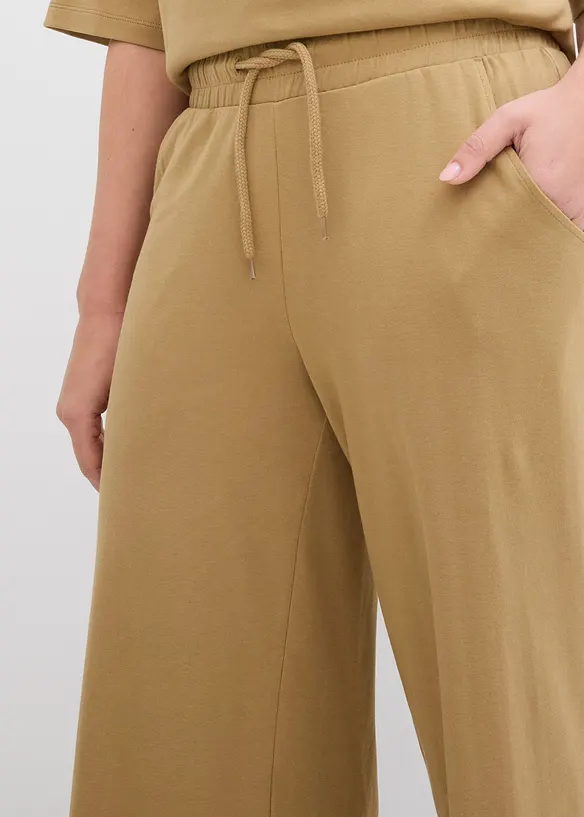 Pantalon en jersey interlock, bonprix