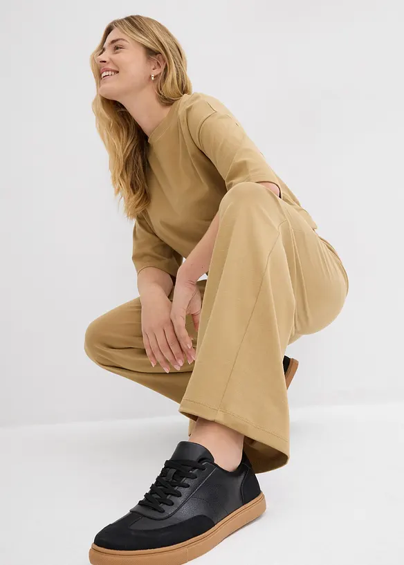 Pantalon en jersey interlock, bonprix