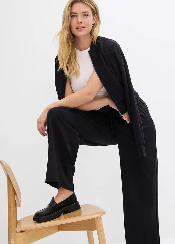 Pantalon en jersey interlock, bonprix