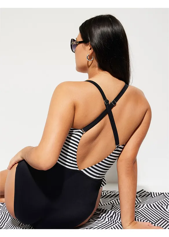 Maillot 1 pièce à volants, bonprix