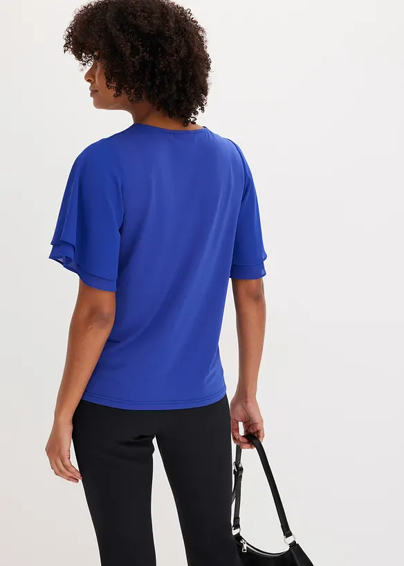 T-shirt avec manches en cr&ecirc;pe, bonprix