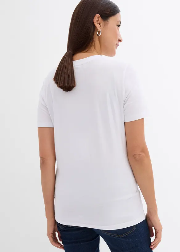 Lot de 2 T-shirts de grossesse en coton, bonprix