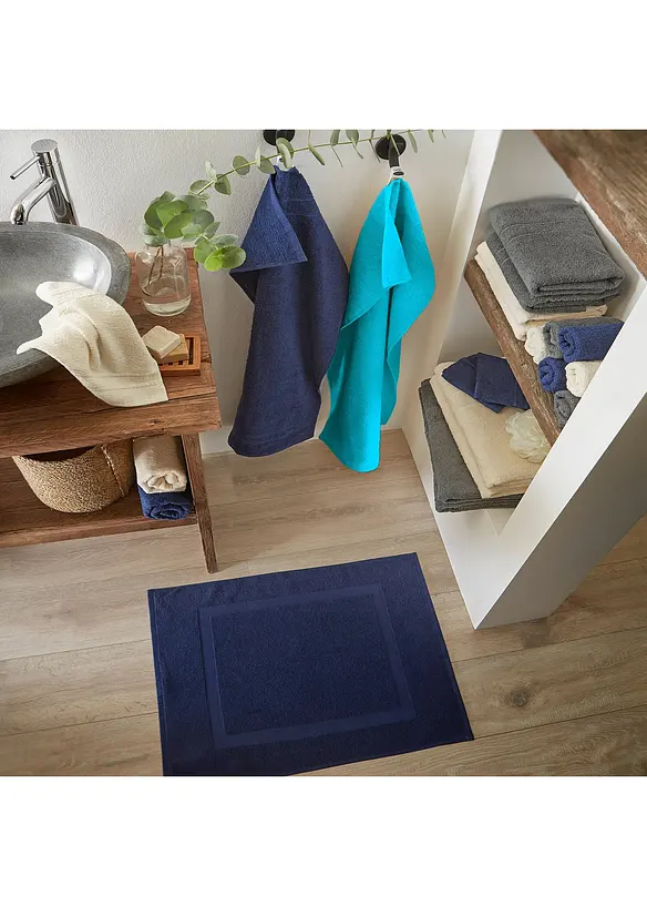 Lot de 2 tapis de bain hôtel, bonprix