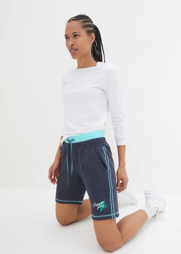 Short en molleton de coton mélangé, bonprix