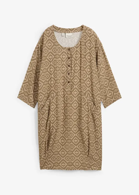 Robe ovoïde en gaze de coton, bonprix