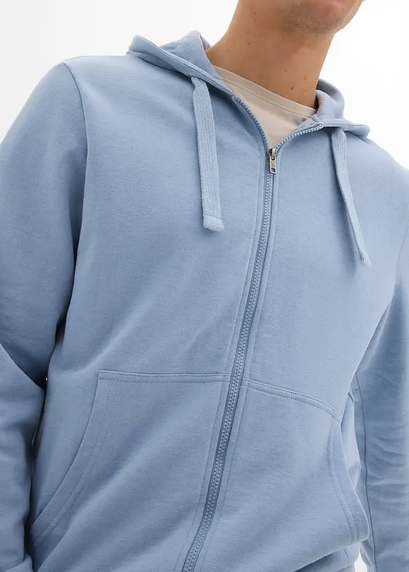 Sweat zipp&eacute; &agrave; capuche, bonprix