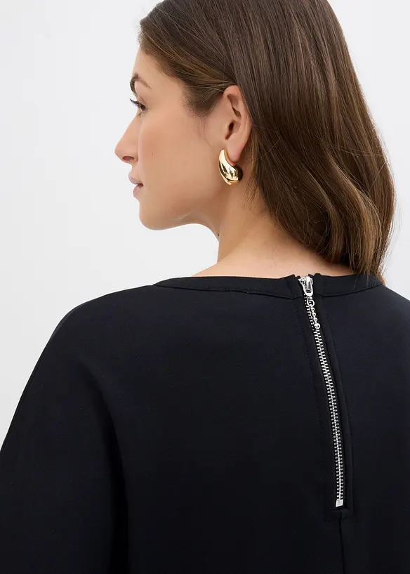 Robe midi en Punto di Roma confortable, bonprix