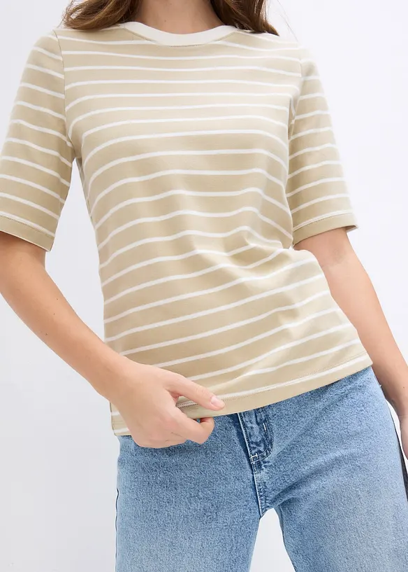 T-shirt &eacute;pais 100% coton, bonprix