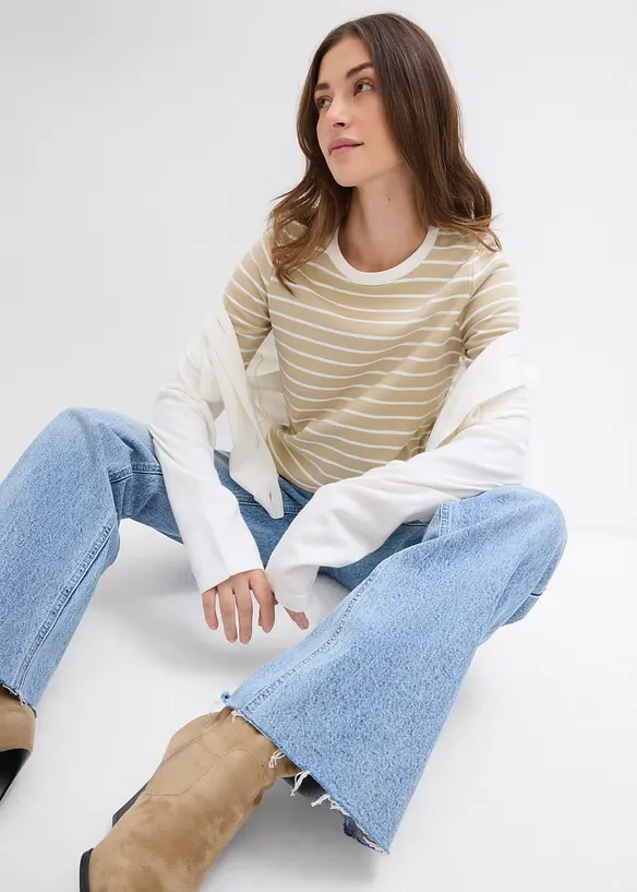 T-shirt &eacute;pais 100% coton, bonprix