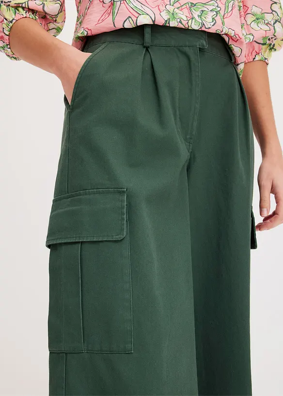 Pantalon cargo 100% coton, bonprix