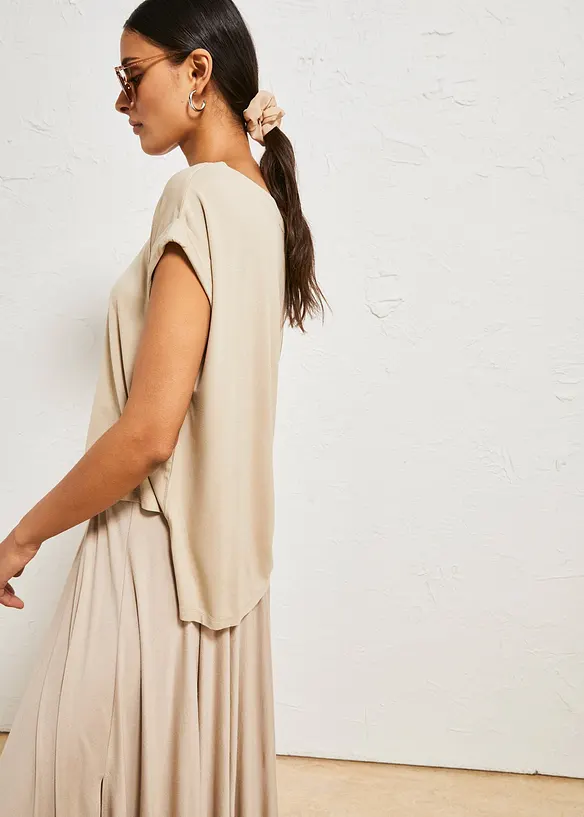 T-shirt oversize en viscose fluide, bonprix