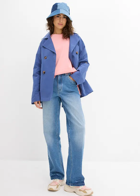 T-shirt long en interlock, bonprix