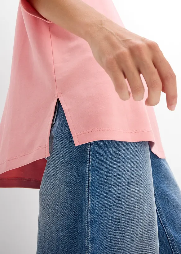 T-shirt long en interlock, bonprix