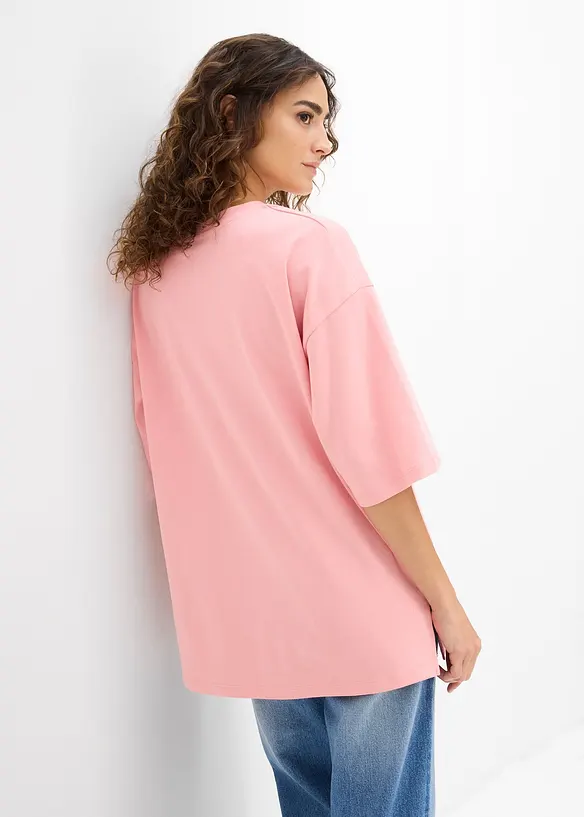 T-shirt long en interlock, bonprix