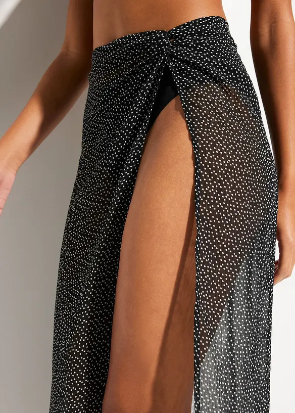 Jupe par&eacute;o de plage en cr&ecirc;pe, bonprix