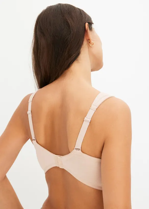 Lot de 2 soutiens-gorge coton à coques et armatures, bonprix