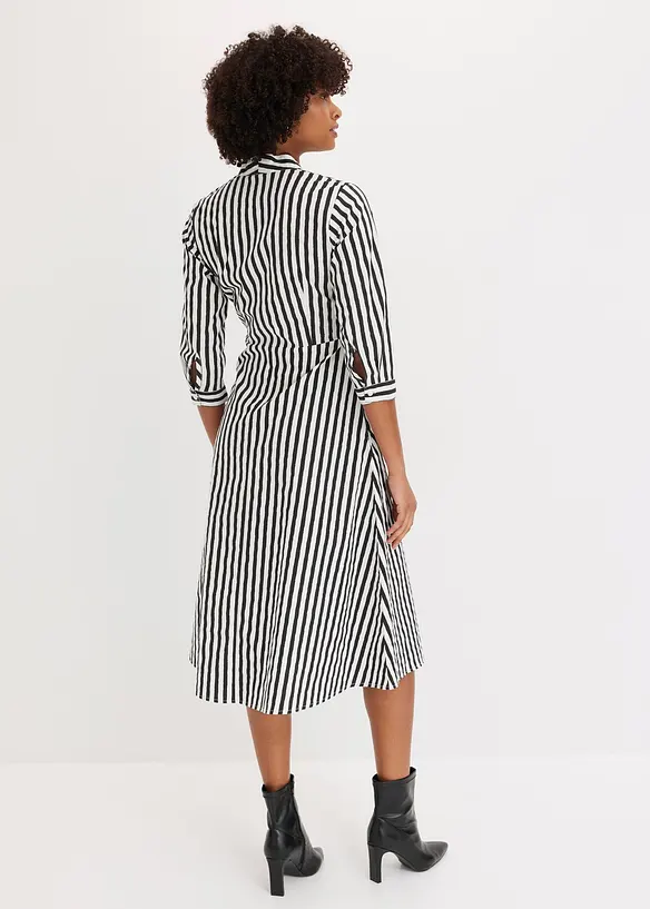 Robe midi avec lien à nouer, bonprix