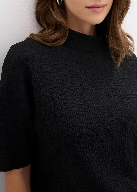 T-shirt en cr&ecirc;pe textur&eacute;, bonprix