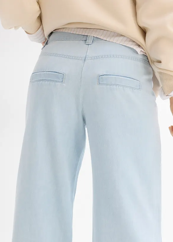 Jean large taille mi-haute, ultra doux, bonprix