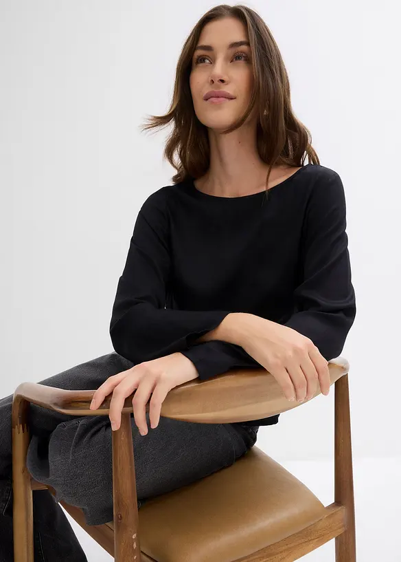 Tunique en satin fluide, bonprix