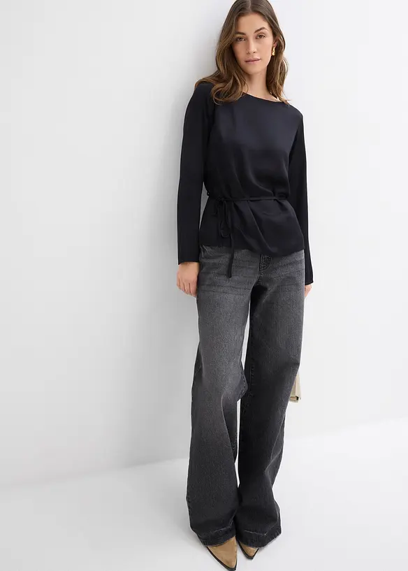 Tunique en satin fluide, bonprix