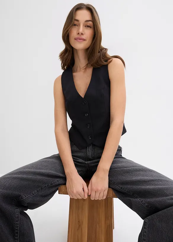 Gilet court sans manches, bonprix