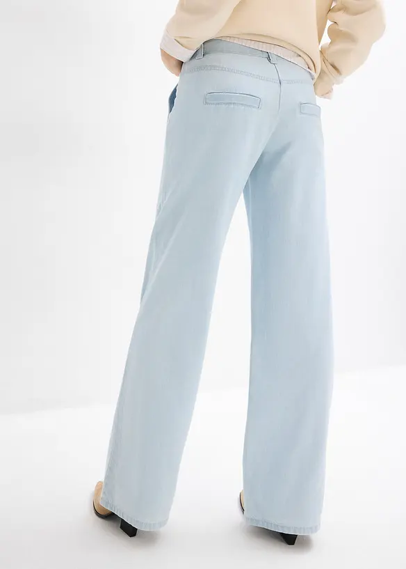 Jean large taille mi-haute, ultra doux, bonprix