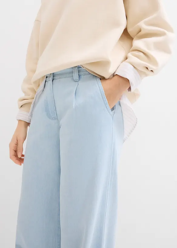 Jean large taille mi-haute, ultra doux, bonprix