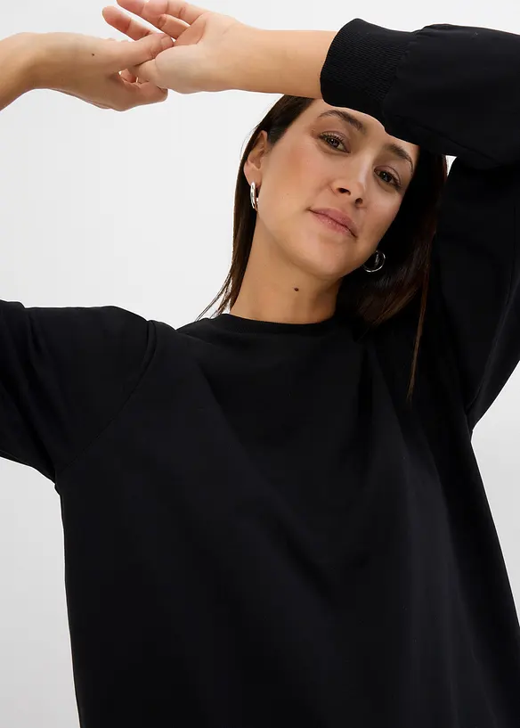 Robe en molleton à manches bouffantes, bonprix