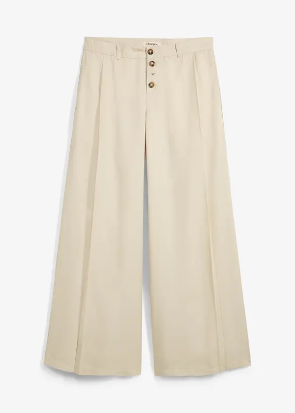 Pantalon twill en Lyocell fluide, bonprix