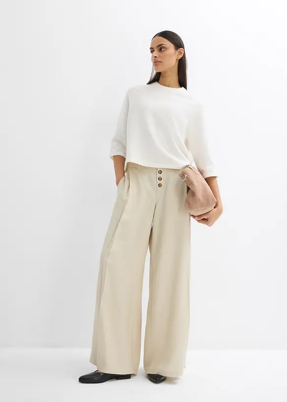 Pantalon twill en Lyocell fluide, bonprix