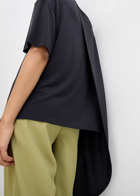 T-shirt en doux modal m&eacute;lang&eacute;, bonprix