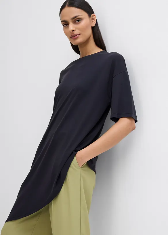 T-shirt en doux modal m&eacute;lang&eacute;, bonprix