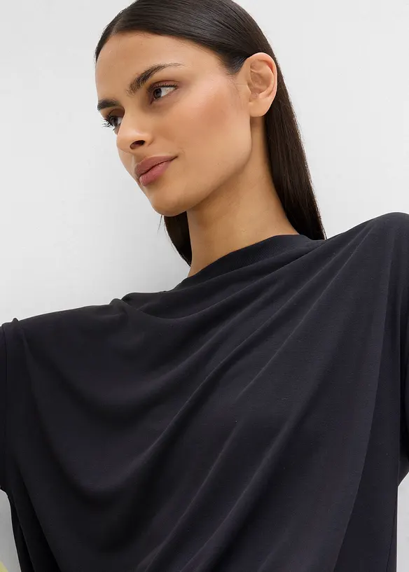 T-shirt en doux modal m&eacute;lang&eacute;, bonprix