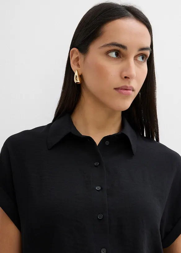 Chemisier oversize en crêpe texturé, bonprix