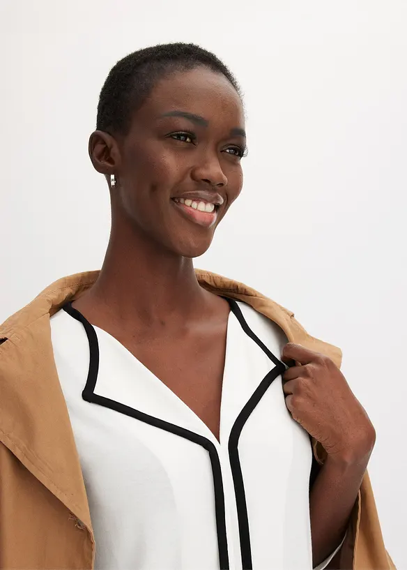 T-shirt à liseré contrastant, bonprix