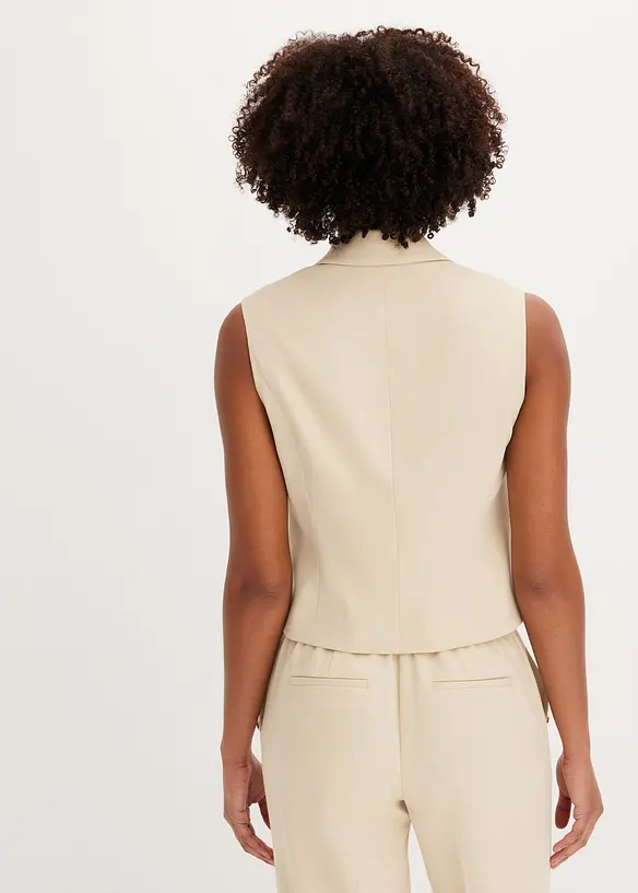 Gilet de costume avec bouton doré, bonprix