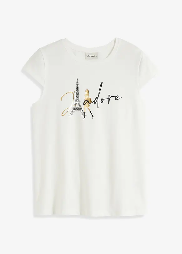 T-shirt &agrave; imprim&eacute; Paris, bonprix