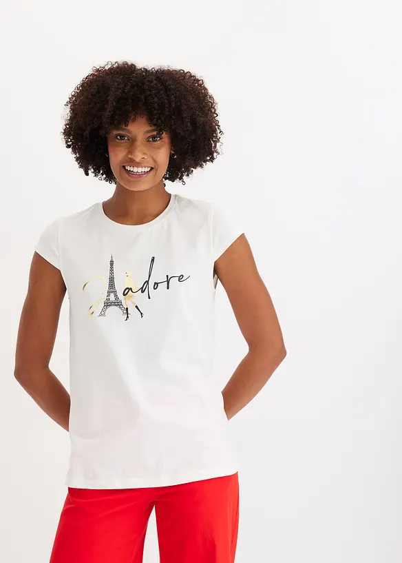 T-shirt &agrave; imprim&eacute; Paris, bonprix